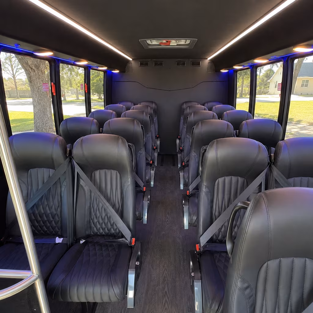 25 passenger minibus interior