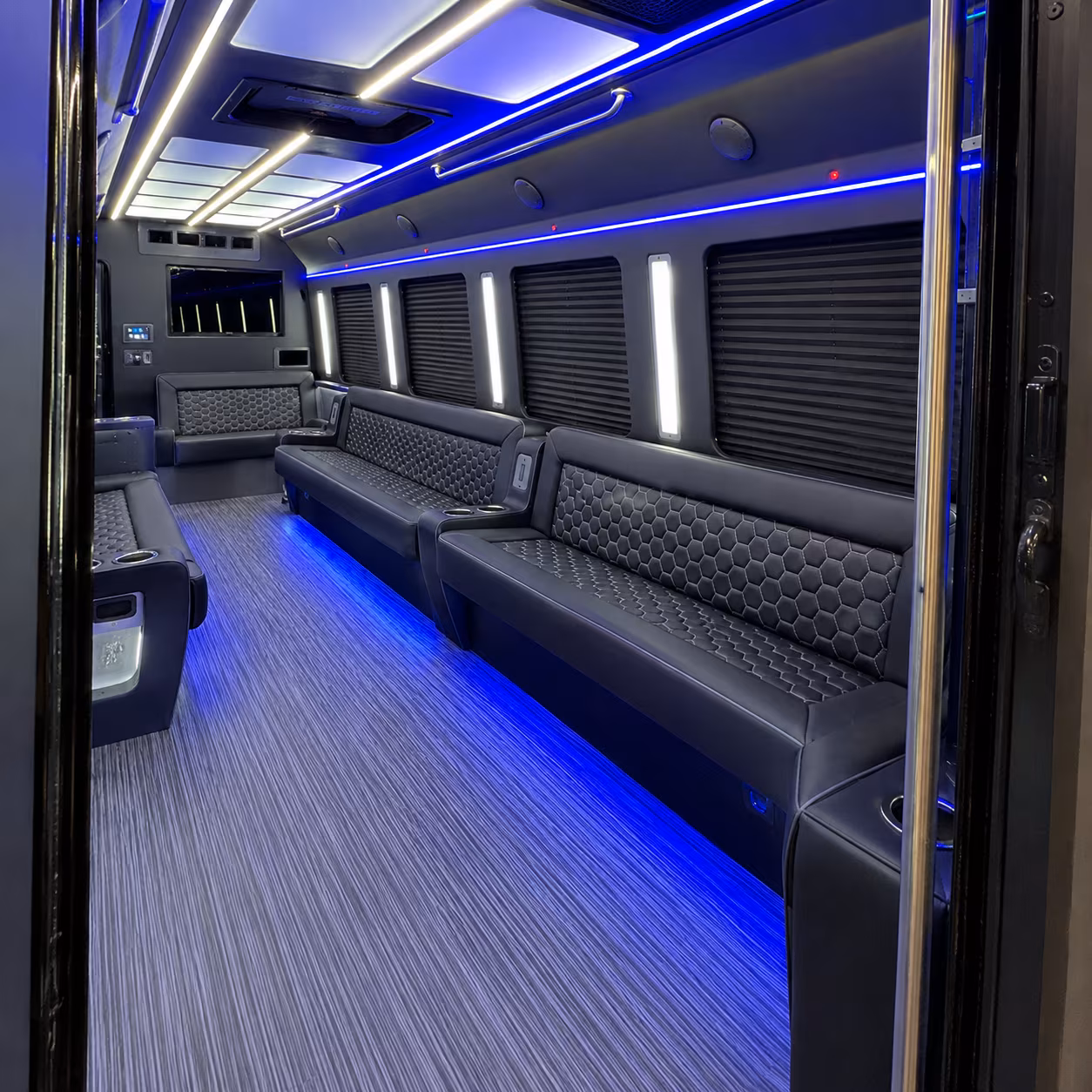 yuma party bus rental interior
